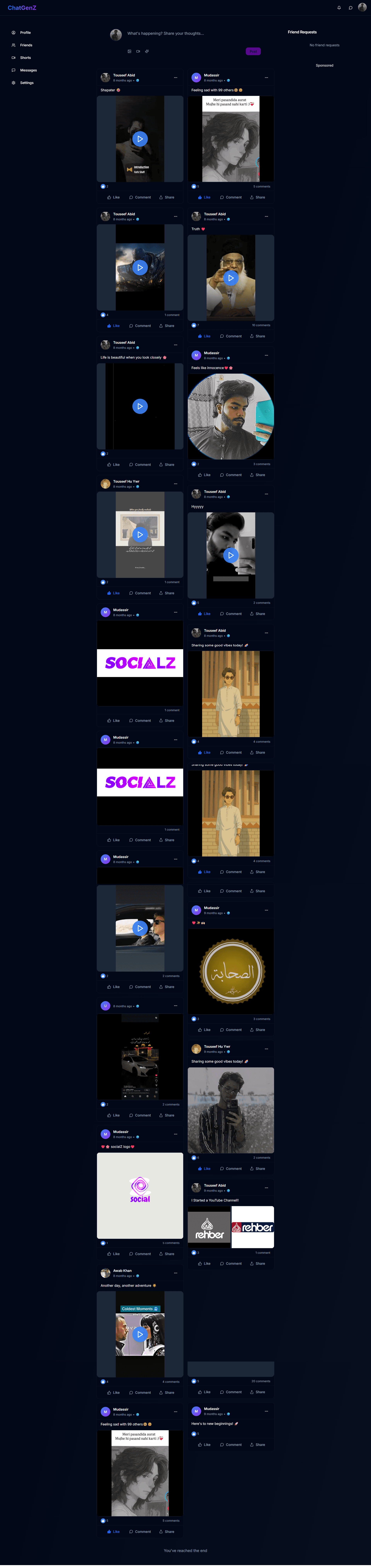 ChatGenz screenshot 4 — Touseef Abid portfolio