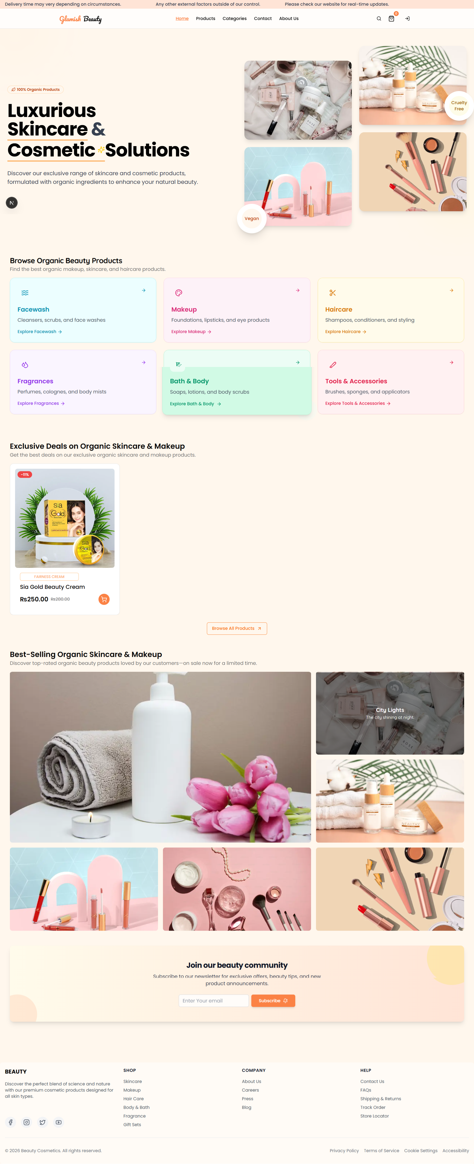 Glamish Beauty screenshot 2 — Touseef Abid portfolio