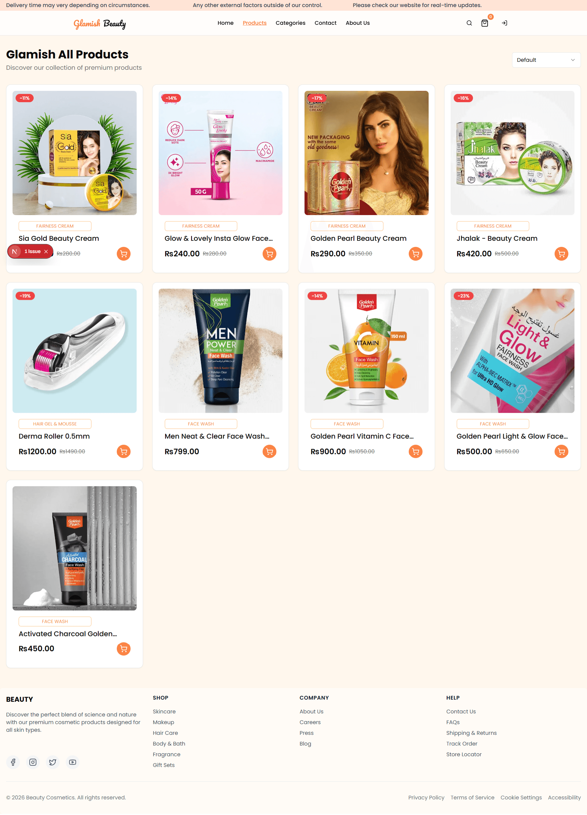 Glamish Beauty screenshot 4 — Touseef Abid portfolio