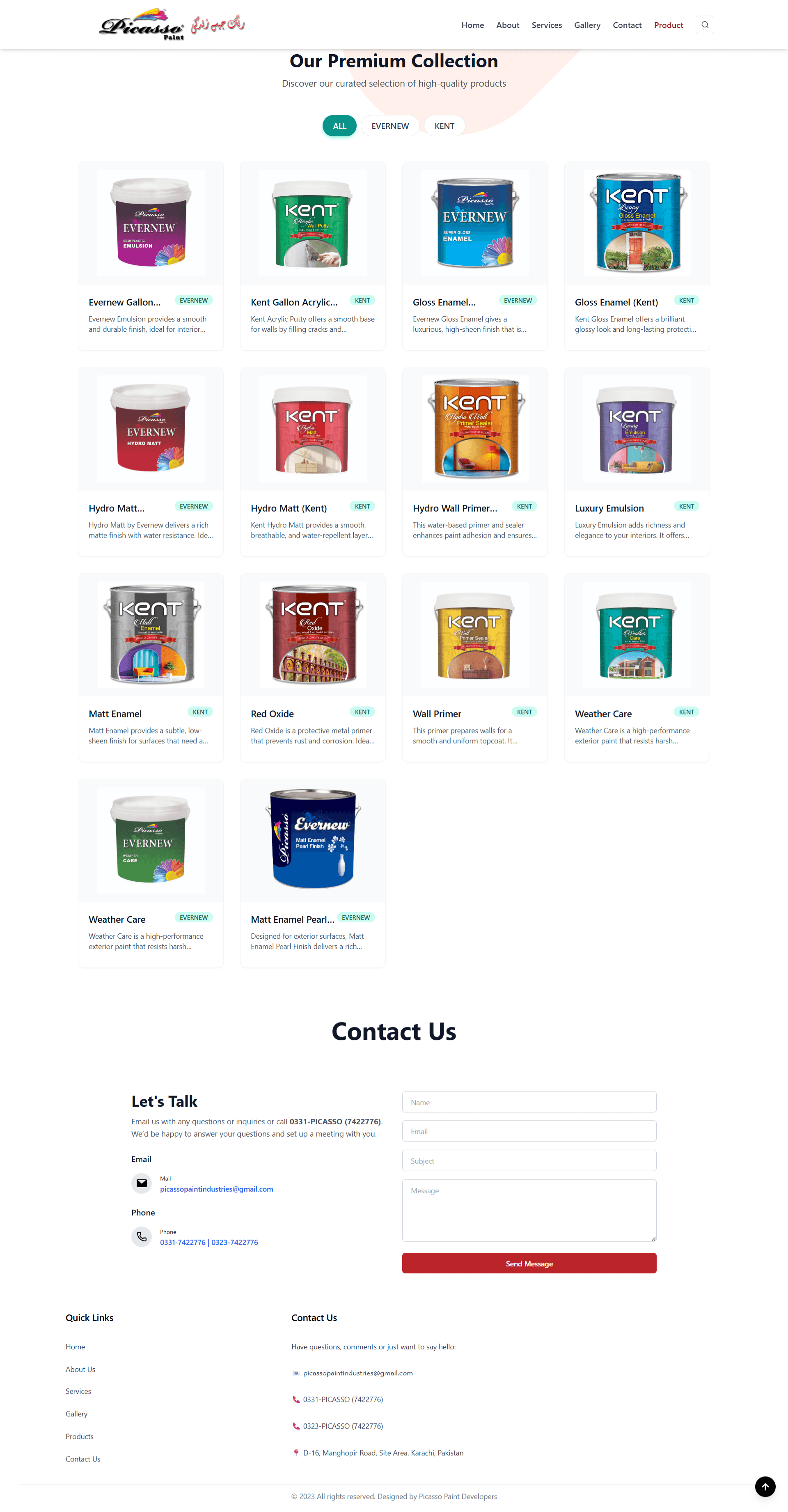 Picasso Paint screenshot 2 — Touseef Abid portfolio